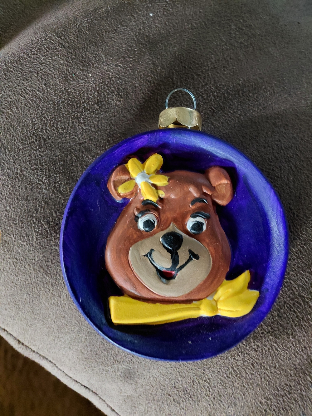 Ceramic CINDY BEAR of Jellystone Ornament